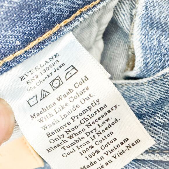 Everlane cheeky high Straight Leg Jeans - Light Blue - Picture 4 of 6